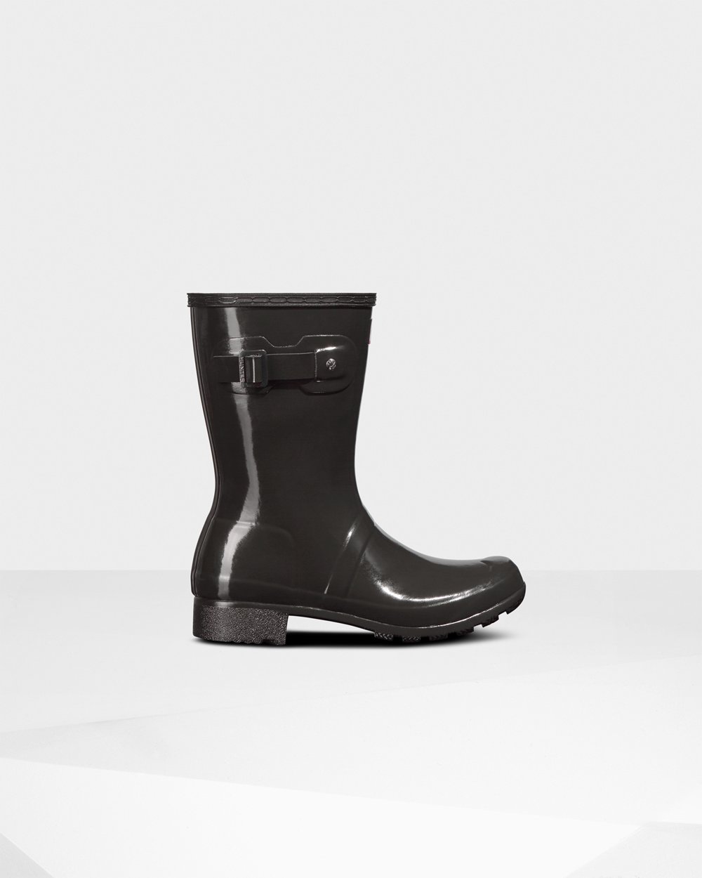 Hunter Mujer Original Tour Foldable Gloss - Botas de Lluvia Gris Oscuro - 105-DTCAUK